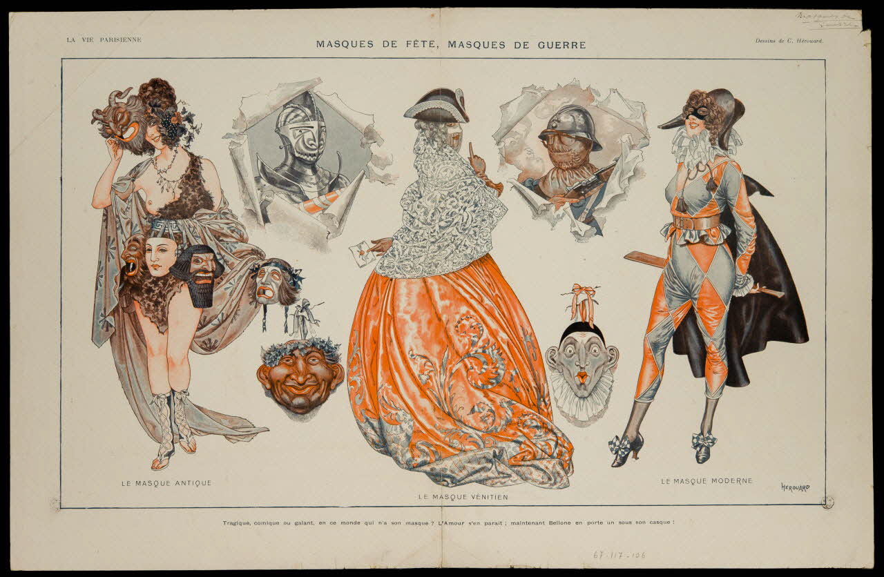 estampe MASQUES DE FÊTE, MASQUES DE GUERRE 1967.117.106 Photo