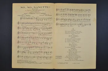 Roger Ferréol ; Vincent Youmans ; Robert De Simone ; Colline ; Merry ; Loulou Hegoburu ; Salabert chanson petit format Île-de-France, France 1926 1965.175.98 Photo Mucem