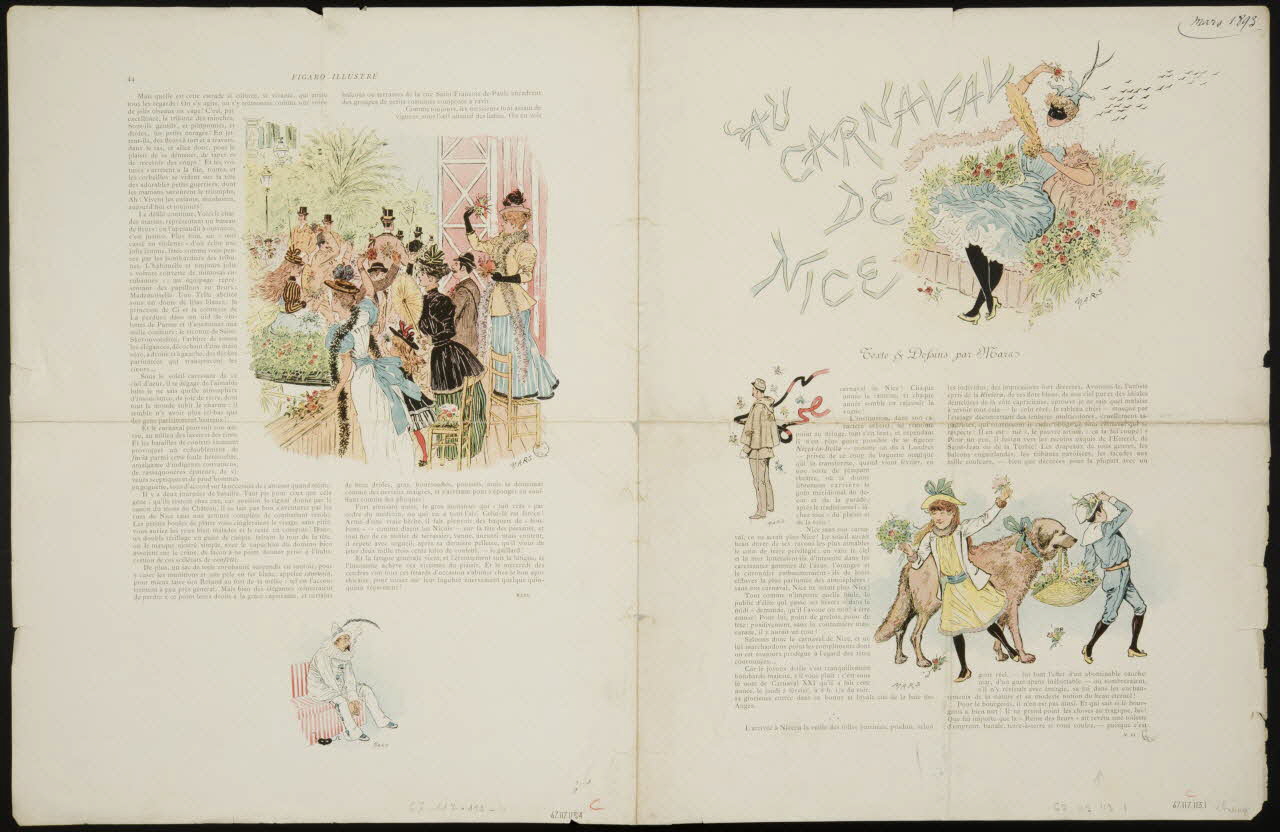 estampe AU  CARNAVAL  DE  NICE 1967.117.113.1/4 Photo