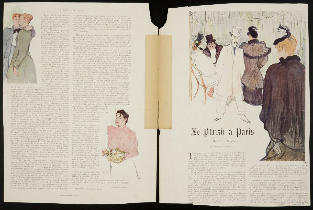 estampe Le Plaisir à Paris  Les Bals & le Carnaval 1967.117.125.1/2 Photo