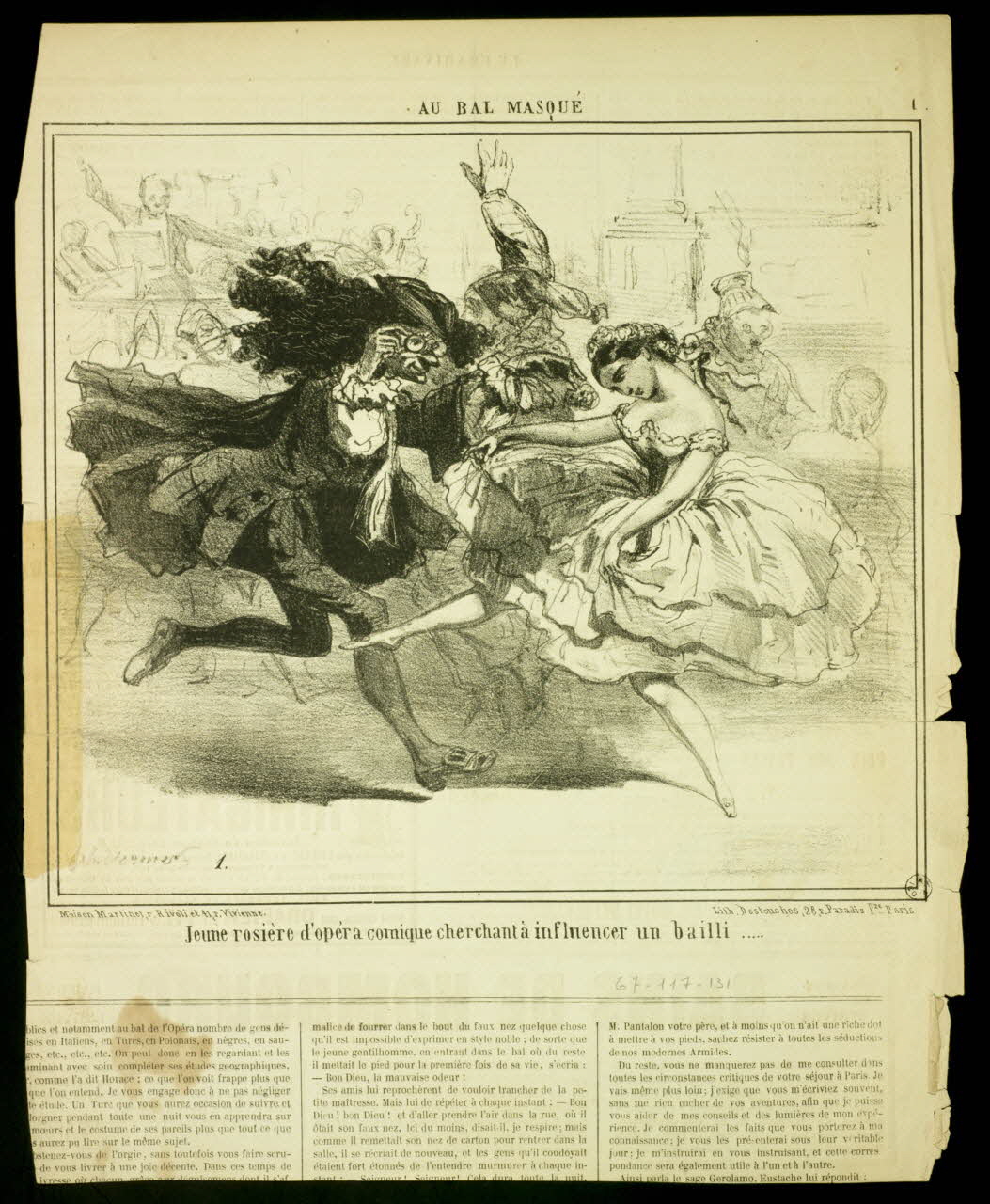 estampe AU BAL MASQUE 1967.117.131 Photo