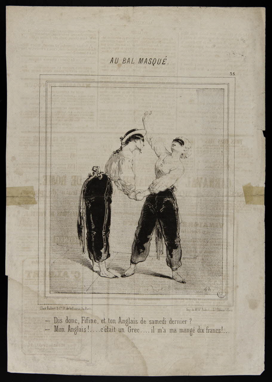 estampe AU BAL MASQUE. 1967.117.141 Photo