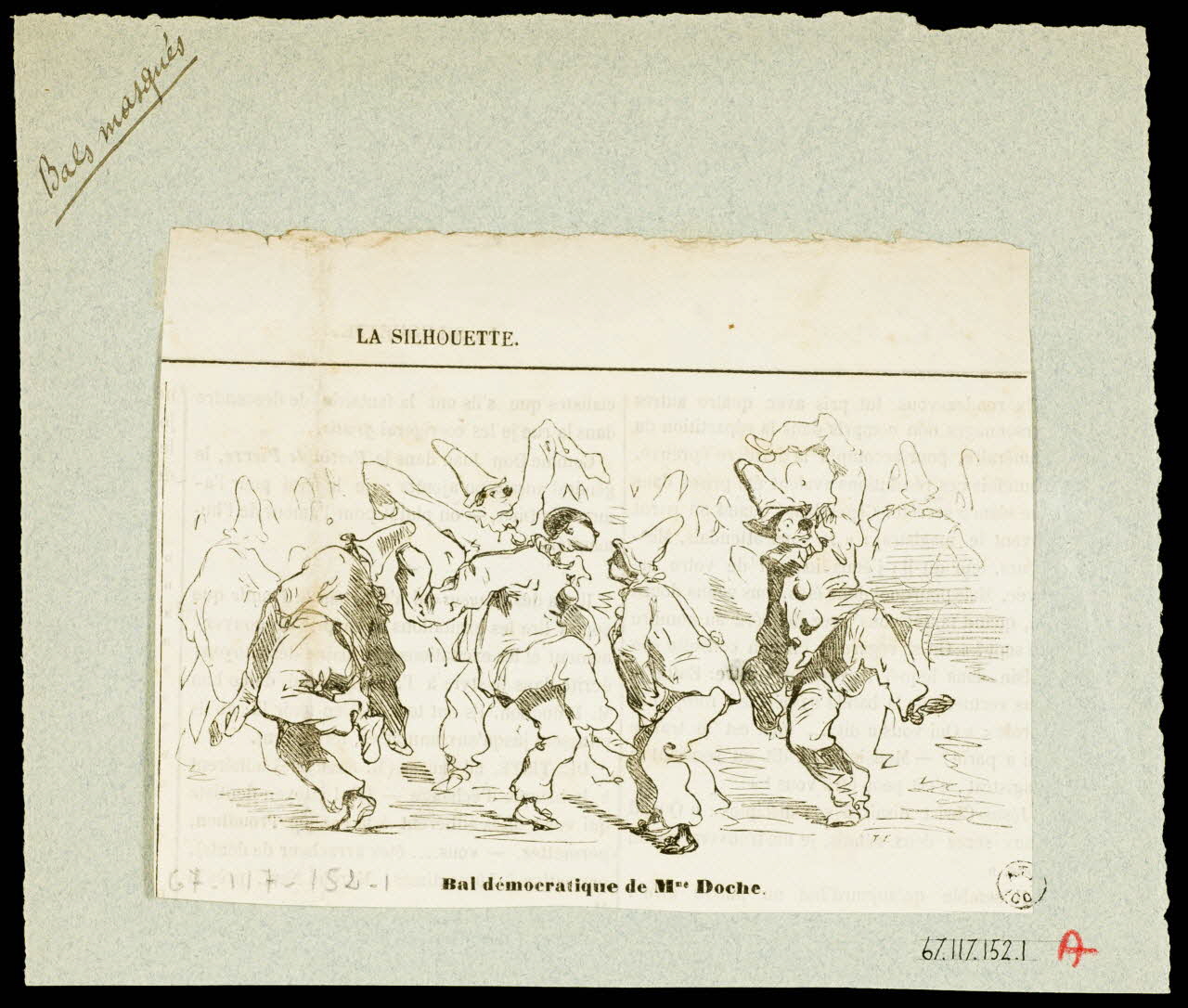 estampe Bal démocratique de Mme Doche. 1967.117.152.1 Photo