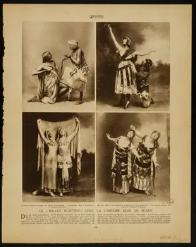 estampe LE "BALLET EGYPTIEN" CHEZ LA COMTESSE RENE DE BEARN France 1914 1967.117.157.1/2 Photo