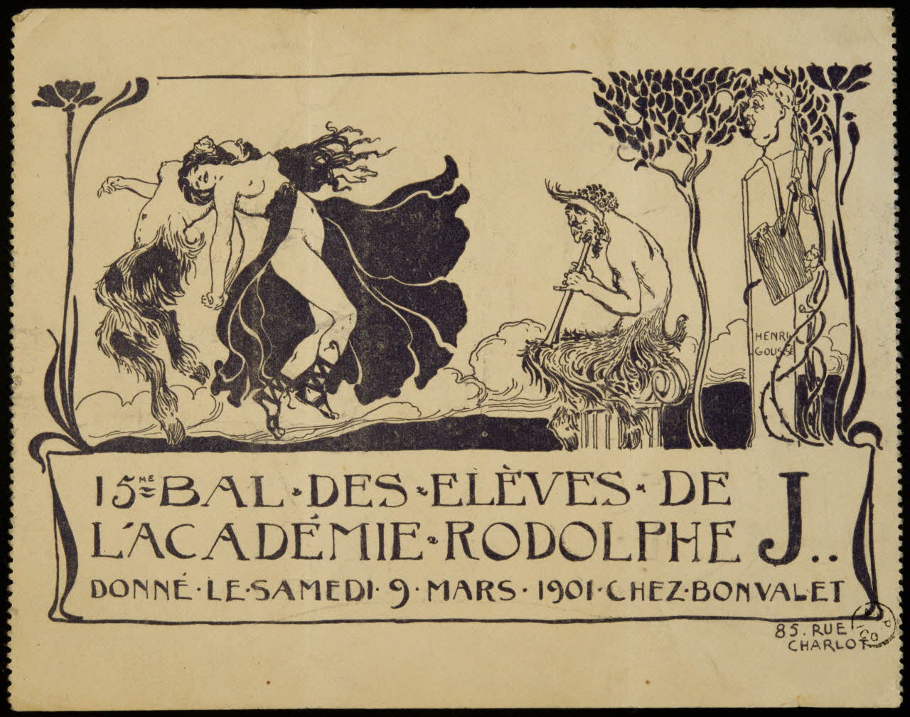 estampe 15ME BAL DES ELEVES DE  L'ACADEMIE RODOLPHE 1967.117.163 Photo