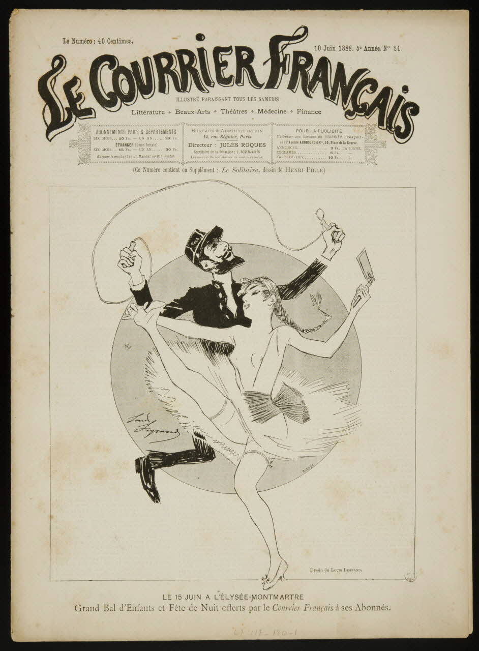 estampe LE COURRIER FRANCAIS 1967.117.180.1 Photo