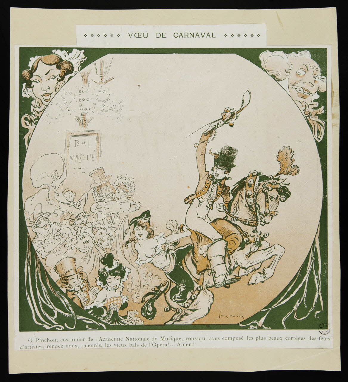estampe VOEU DE CARNAVAL 1967.117.195 Photo