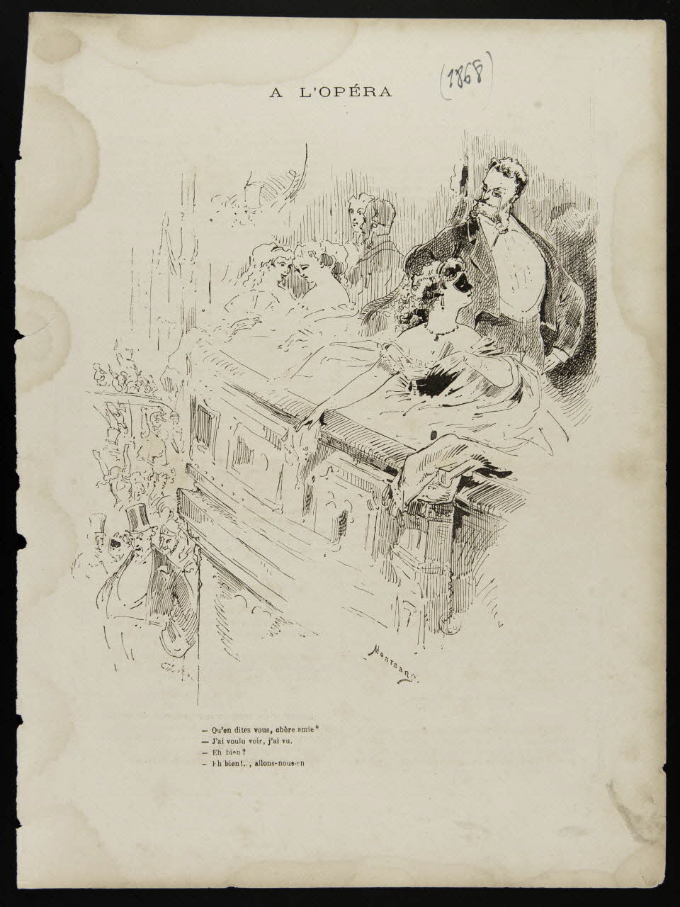 estampe A L'OPERA 1967.117.200 Photo