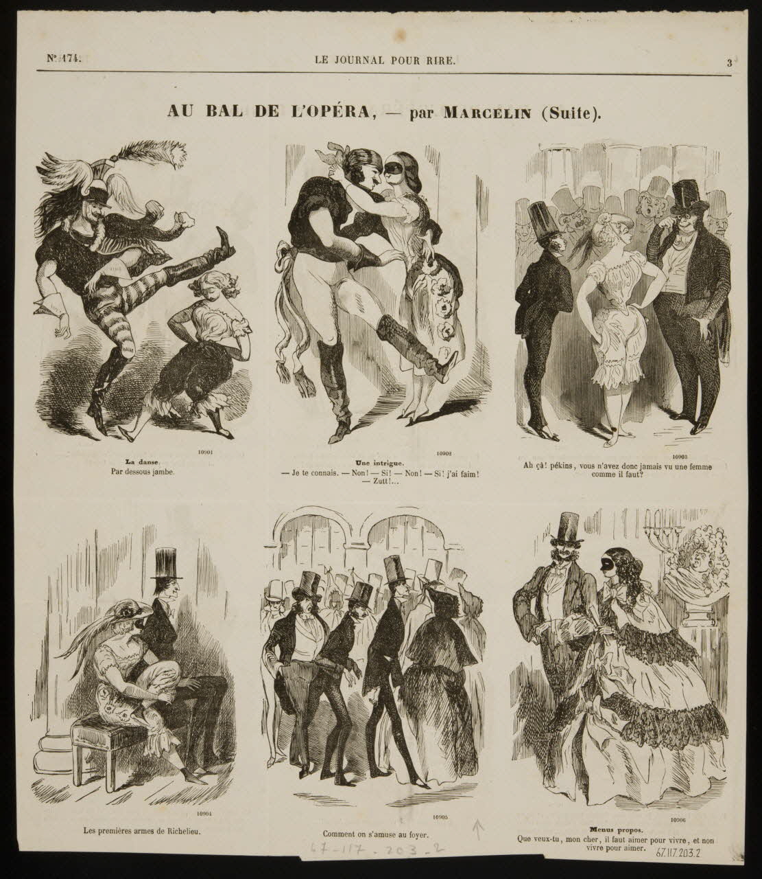 estampe AU BAL DE L'OPERA 1967.117.203.1/2  Photo