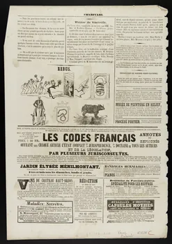 estampe AU BAL DE L'OPERA.  Sortie du bal à sept heures du matin, - tout le monde est endormi  excepté les amoureux. 1967.117.210 Photo