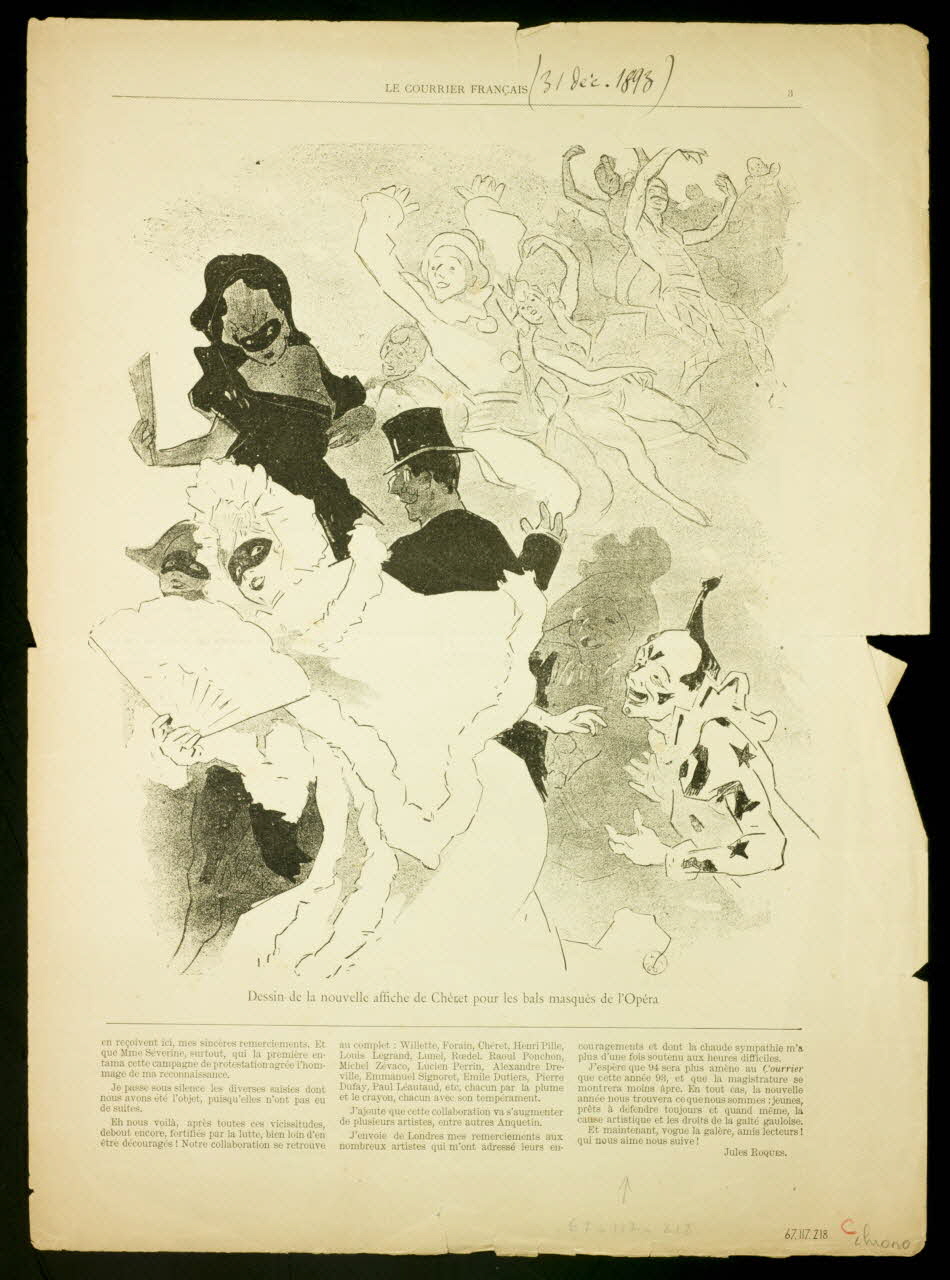 estampe LE COURRIER FRANCAIS 1967.117.218 Photo