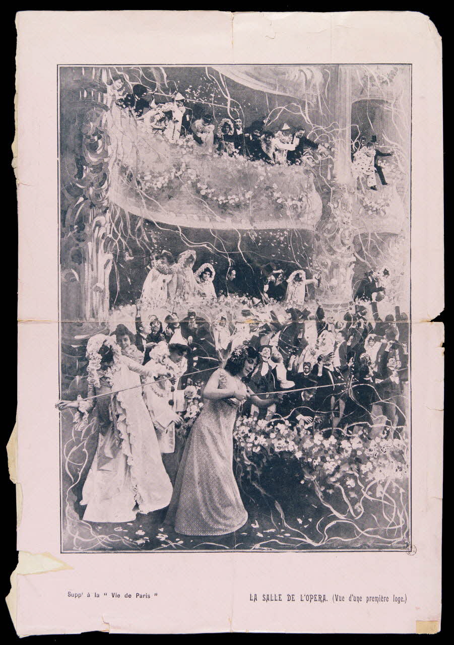 estampe LA SALLE DE L'OPERA. (Vue d'une première loge.) 1967.117.219 Photo