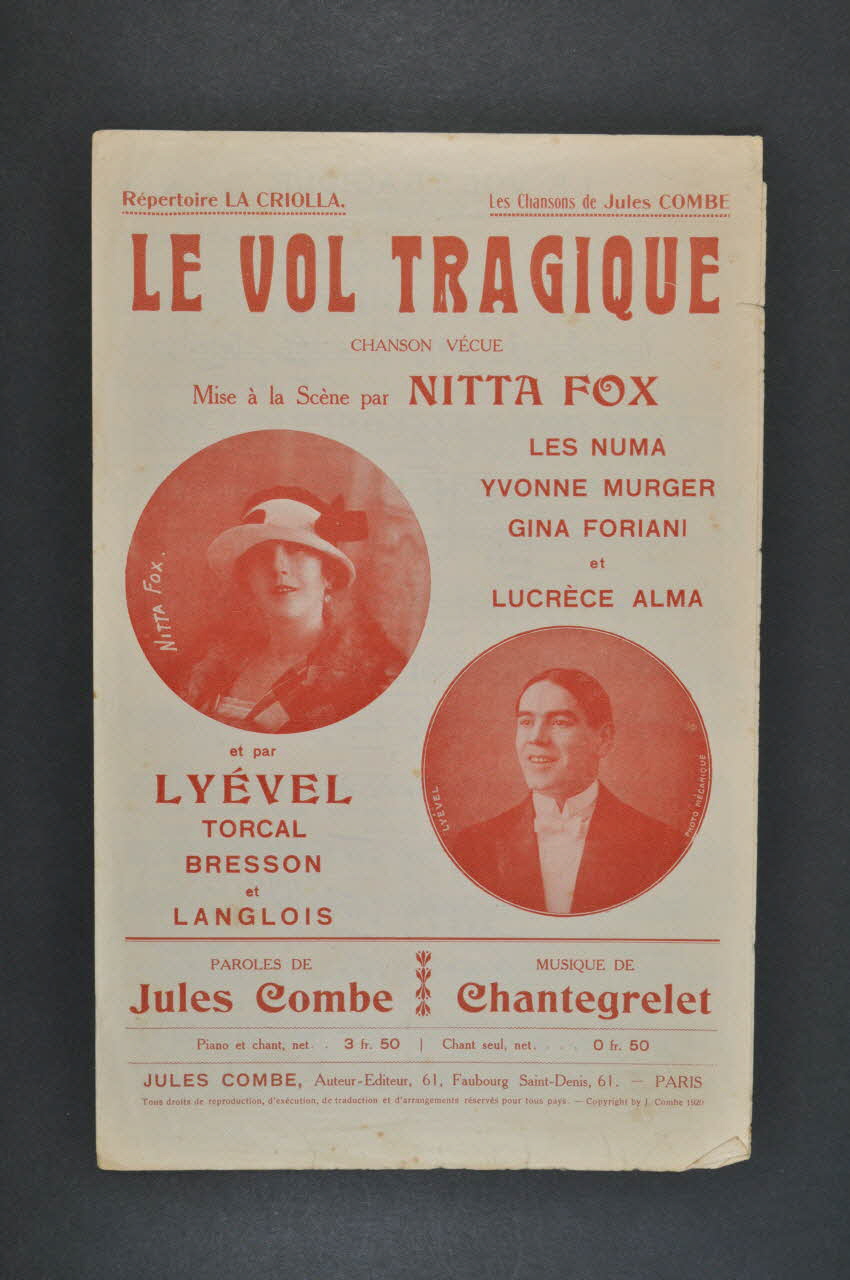 chanson petit format 1965.176.11 Photo Mucem