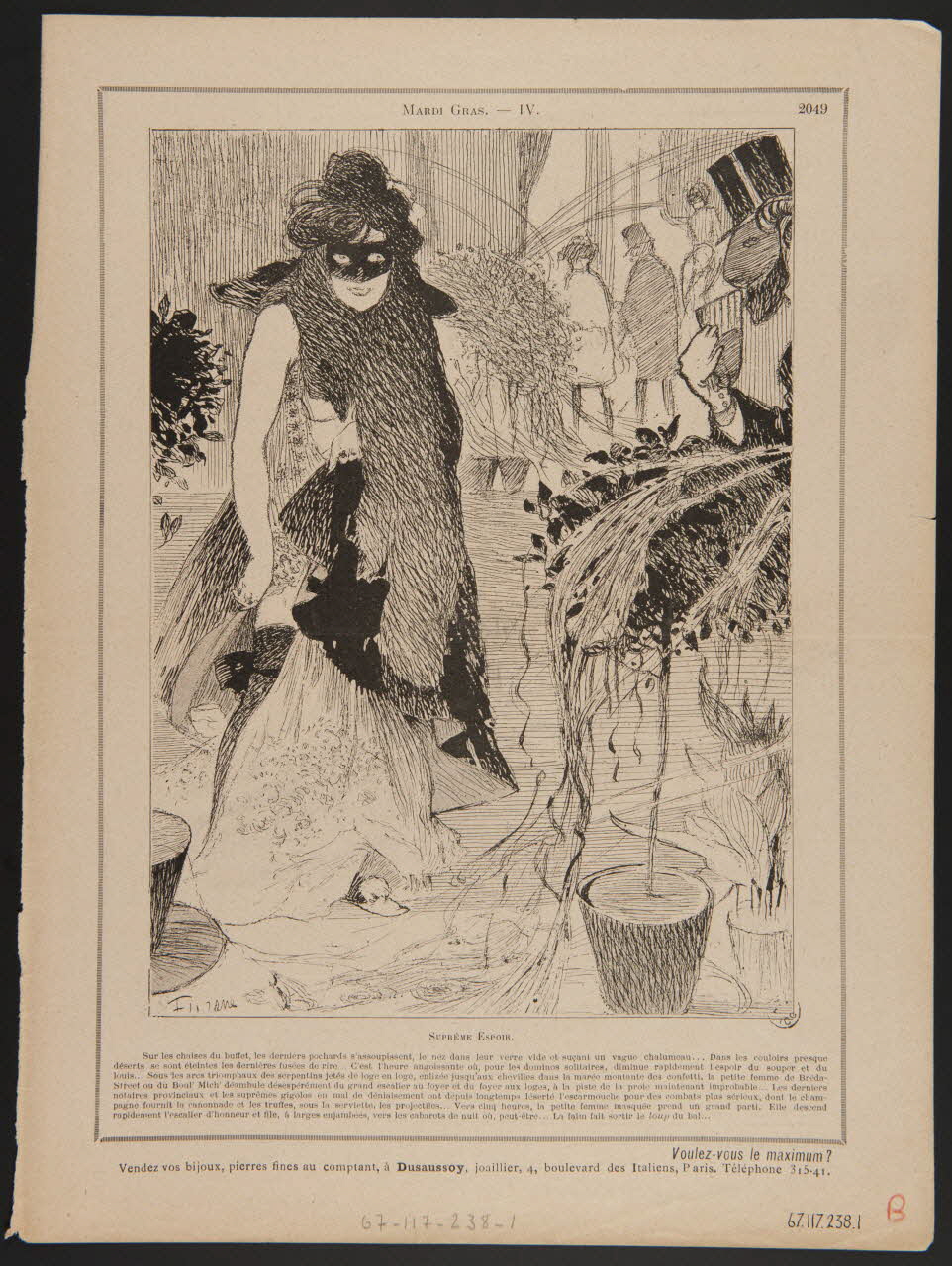 estampe MARDI GRAS. 1967.117.238.1 Photo