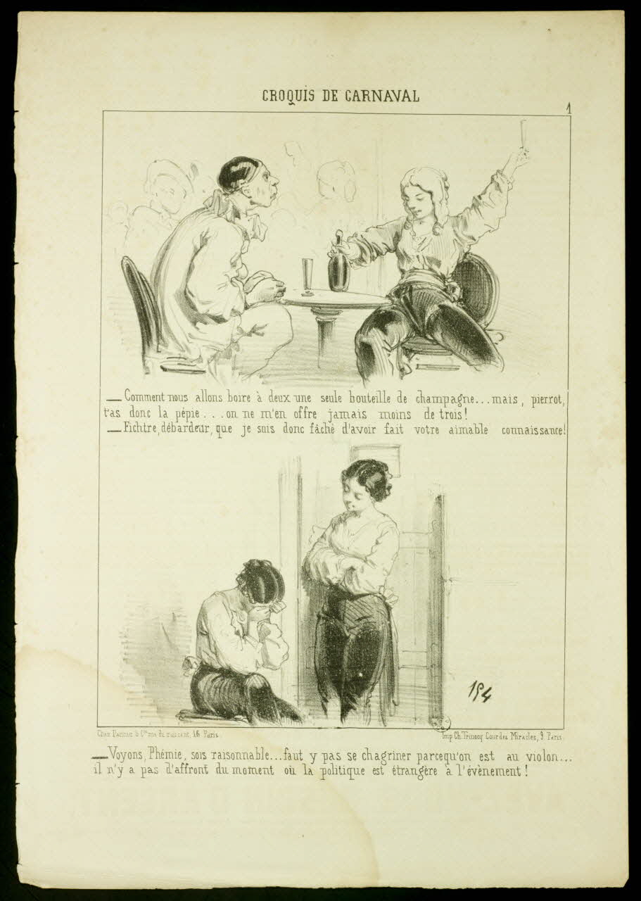 estampe CROQUIS DE CARNAVAL 1967.117.24 Photo