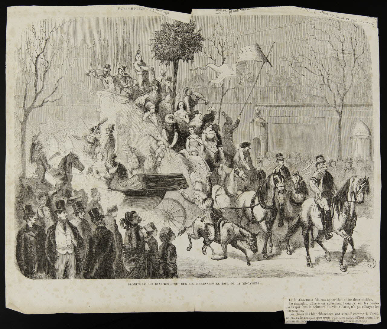 estampe PROMENADE DES BLANCHISSEUSES SUR LES BOULEVARDS LE JOUR DE LA MI-CARÊME. 1967.117.271 Photo