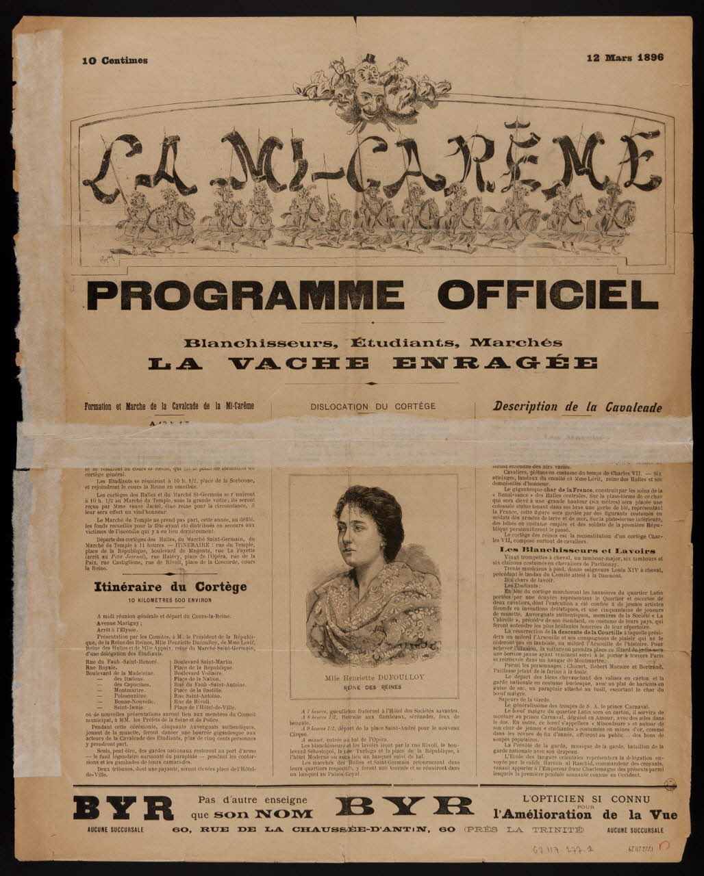 estampe LA MI-CARÊME 1967.117.277.1 Photo
