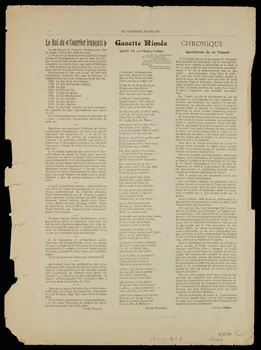 estampe LE COURRIER FRANCAIS 1967.117.279 Photo
