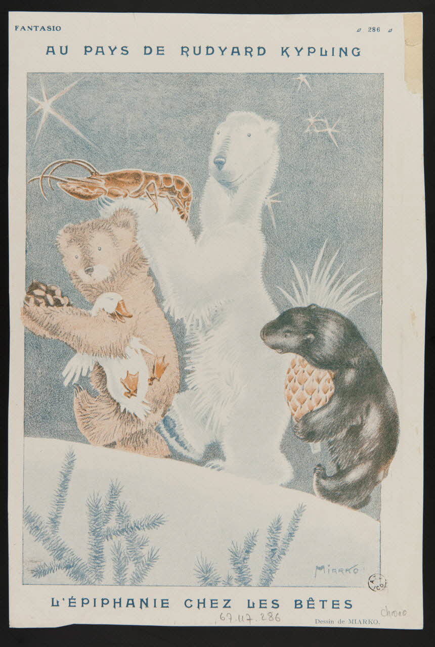 estampe AU PAYS DE RUDYARD KYPLING  L'EPIPHANIE CHEZ LES BETES 1967.117.286 Photo