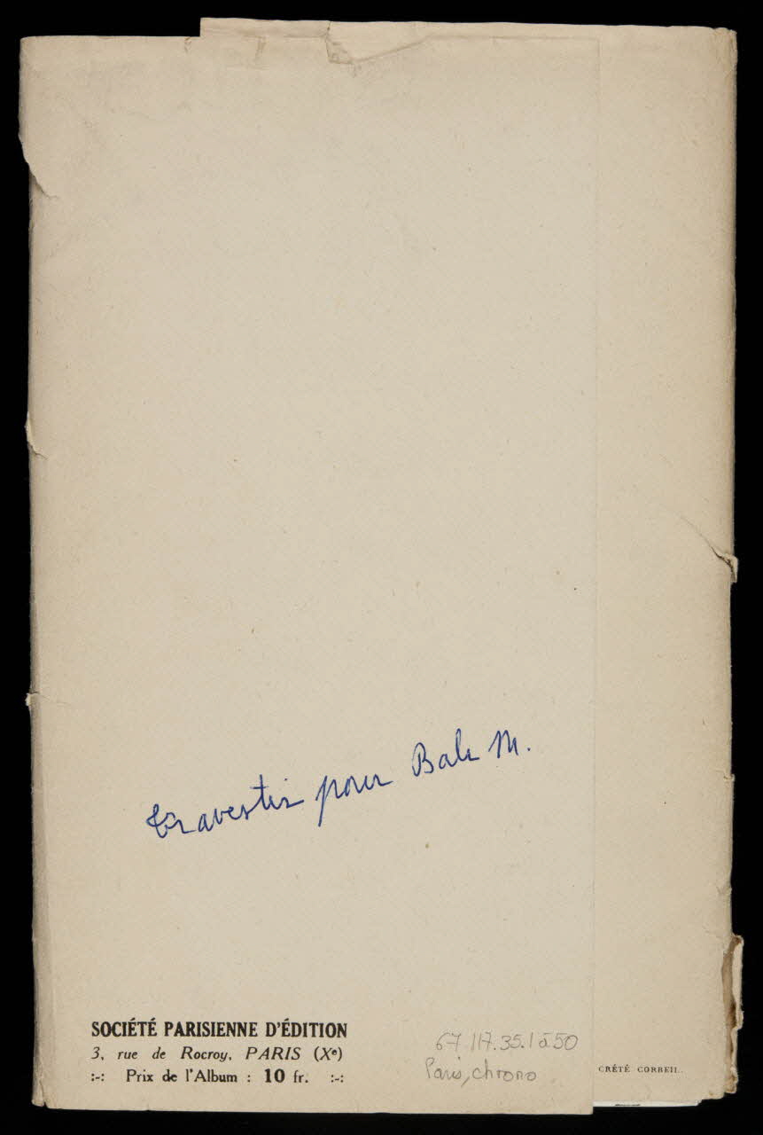 CRETE ALBUM Travestis pour bals masqués Ile-de-France, France 1923-1924 1967.117.35.1/50 Photo