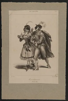 estampe Travestissement.  février 1835. 1967.117.46 Photo