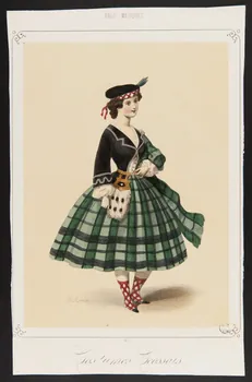 estampe BALS MASQUES.  Costumes Ecossais. 1967.117.50 Photo
