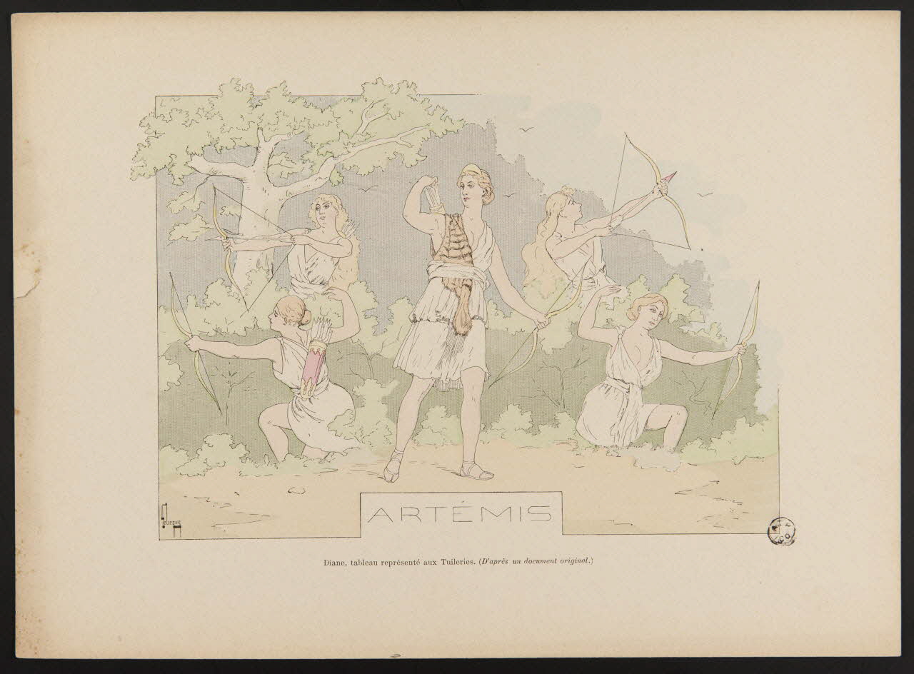 estampe ARTEMIS  Diane, tableau représenté aux Tuileries 1967.117.68 Photo
