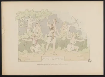 estampe ARTEMIS  Diane, tableau représenté aux Tuileries 1967.117.68 Photo