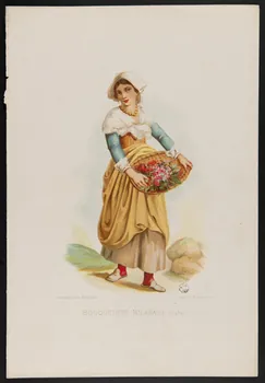 estampe BOUQUETIERE MILANAISE (Italie) 1967.117.76 Photo