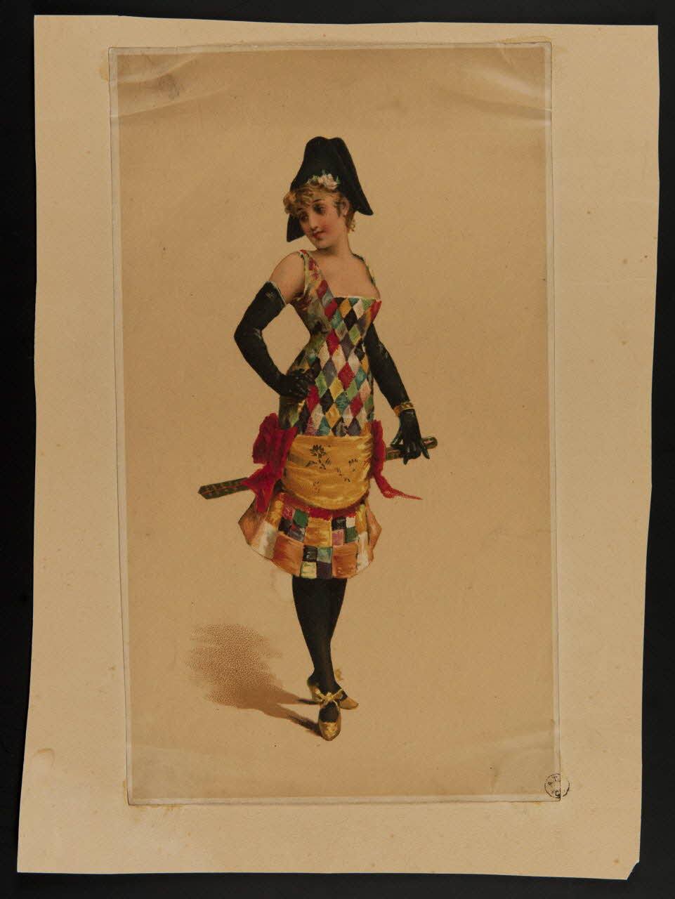 estampe Femme déguisée en Arlequin 1967.117.78 Photo