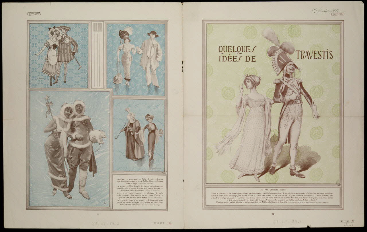 estampe QUELQUES  IDEES DE TRAVESTIS 1967.117.99.1/3 Photo