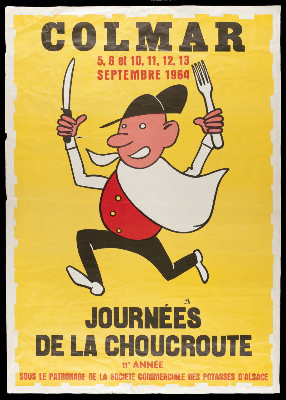 estampe COLMAR  JOURNEE DE LA CHOUCROUTE 1967.118.1 Photo