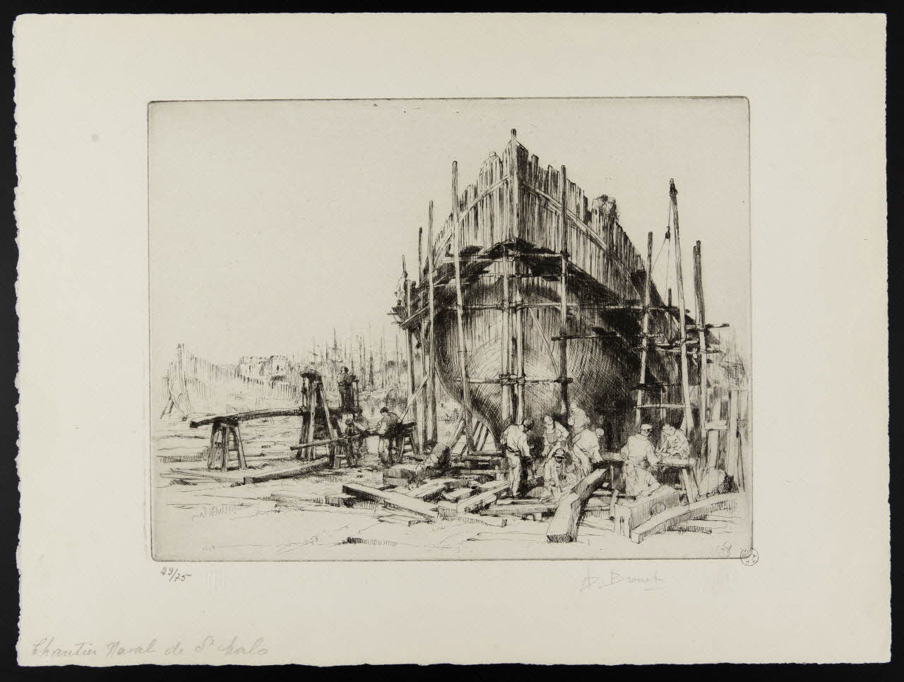 estampe Chantier naval de Saint Malo 1967.126.1 Photo