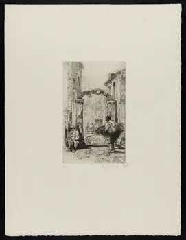 estampe Marchand de gui pénétrant dans une impasse 1967.126.5  Photo