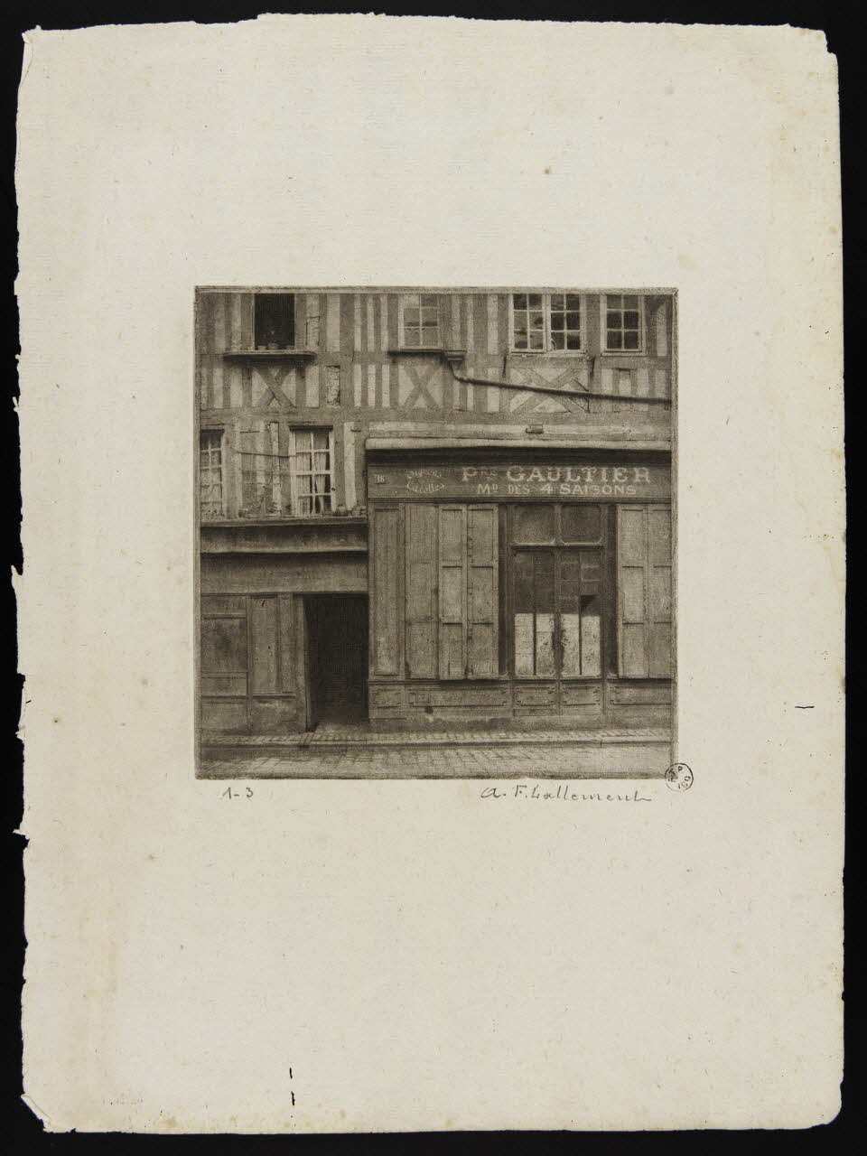 estampe Vieux coin de Lisieux 1967.130.11 Photo