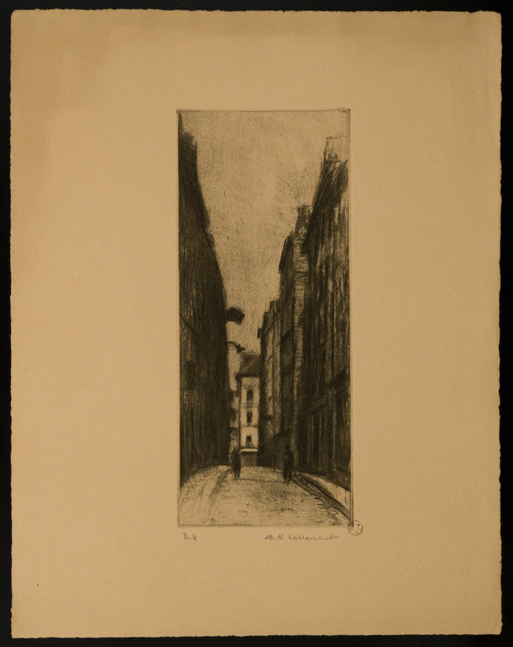 estampe Rue de l'Echaudé à Paris 1967.130.134 Photo