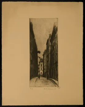 estampe Rue de l'Echaudé à Paris 1967.130.134  Photo