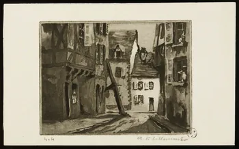 estampe Rouen  Vieilles maisons 1967.130.15 Photo