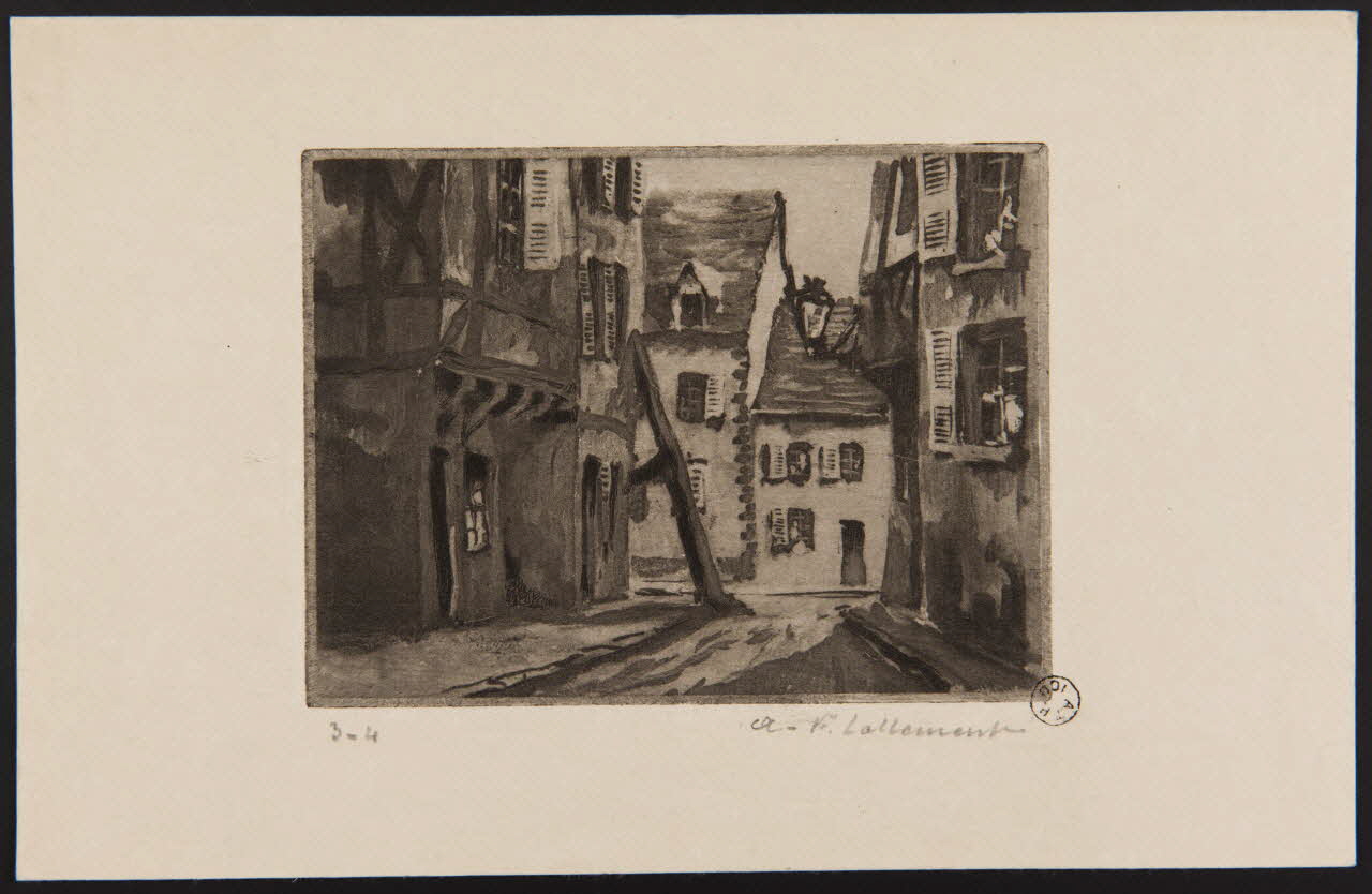 estampe Vue d'une rue de Rouen 1967.130.15 Photo