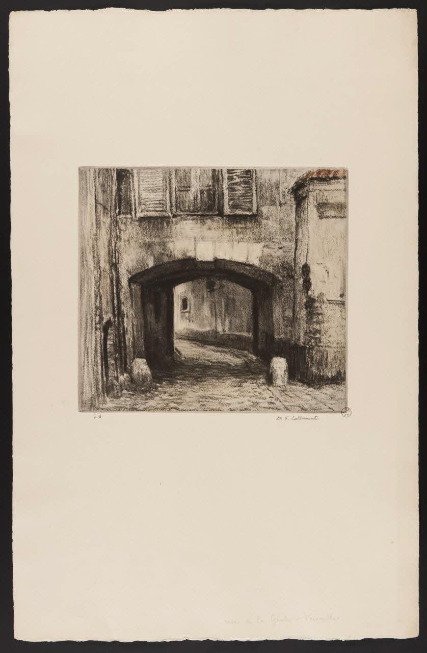 estampe Rue de la Geôle à Versailles 1967.130.17 Photo