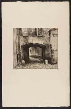 estampe Rue de la Geôle à Versailles 1967.130.17 Photo
