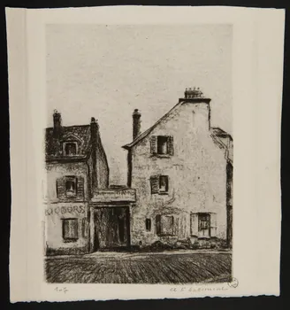 estampe Vue d'un hôtel, rue Guérin à Paris 1967.130.39 Photo