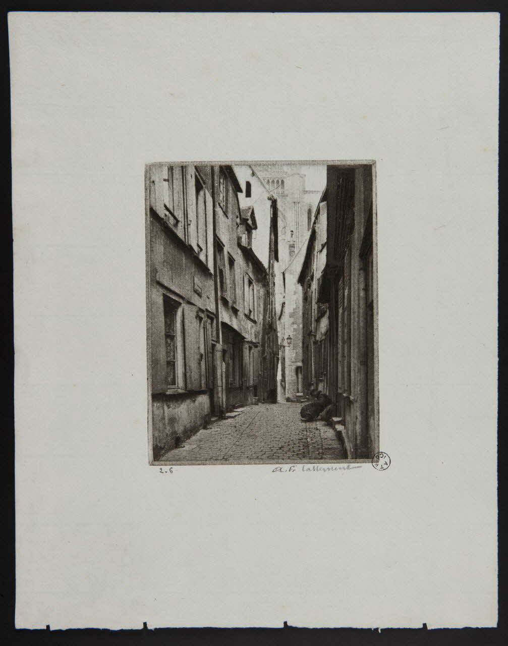 estampe Vue de la rue de la petite cordonnerie à Chartres 1967.130.4 Photo