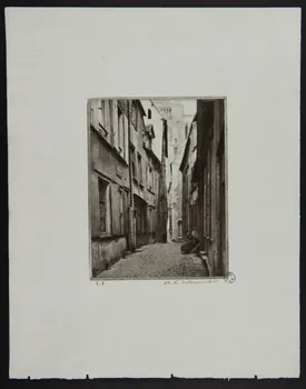 estampe Vue de la rue de la petite cordonnerie à Chartres 1967.130.4 Photo