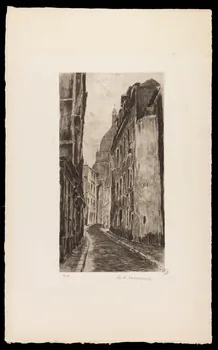estampe Rue de Paris avec Montmartre 1967.130.53 Photo
