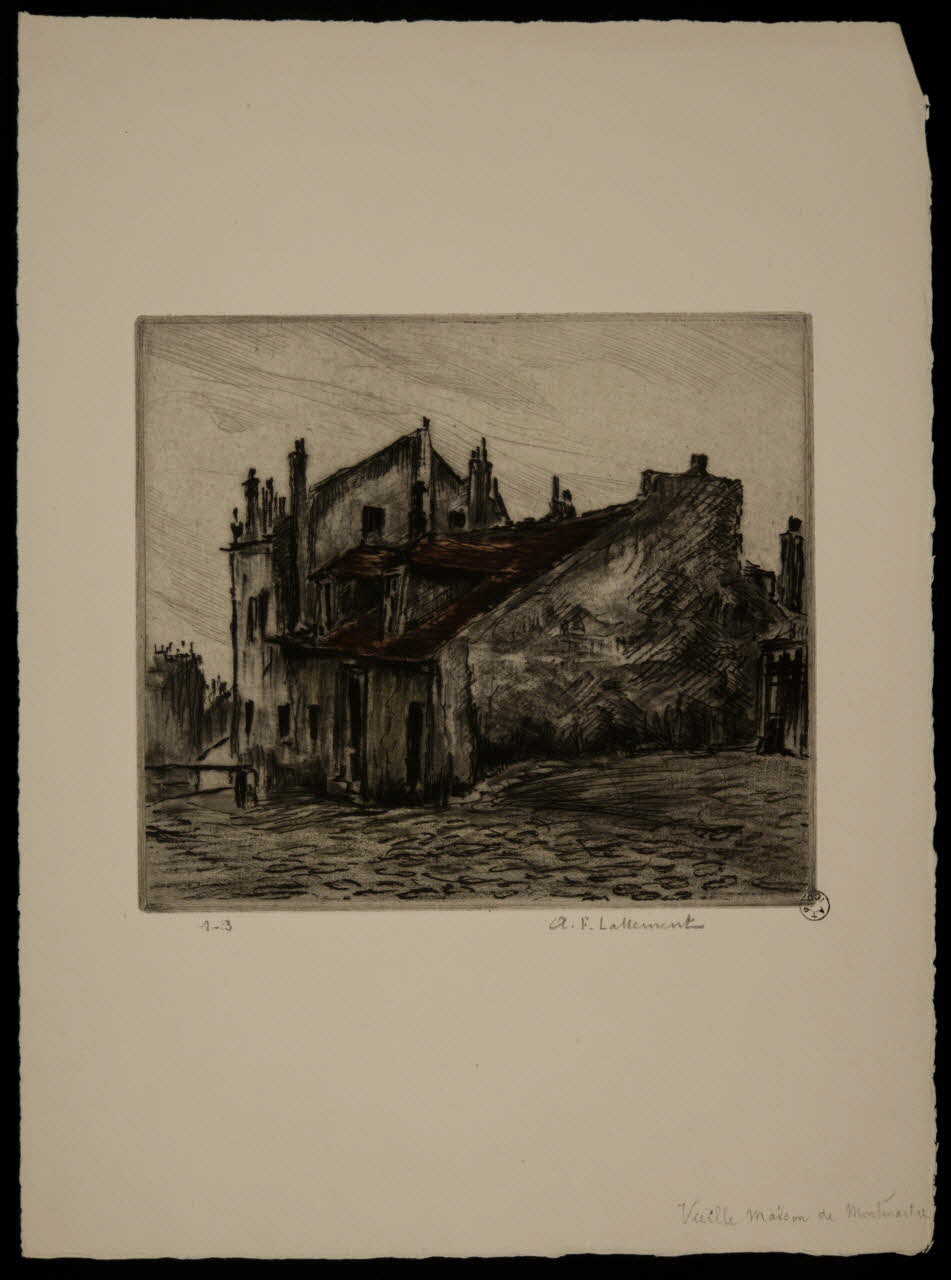 estampe Montmartre, la maison de Mimi Pinson 1967.130.59 Photo