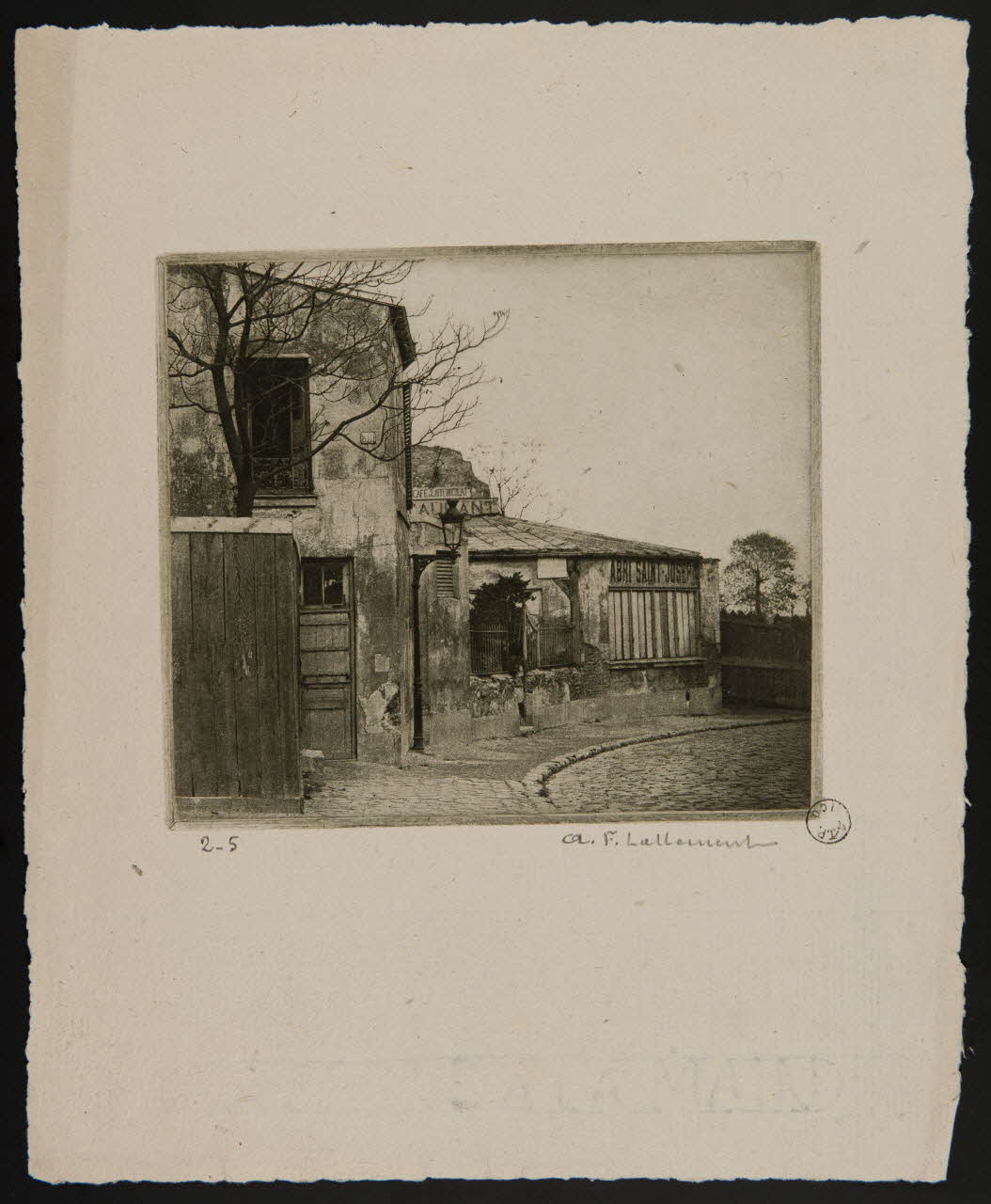 estampe Vue de l'abri Saint-Joseph à Montmartre 1967.130.64 Photo