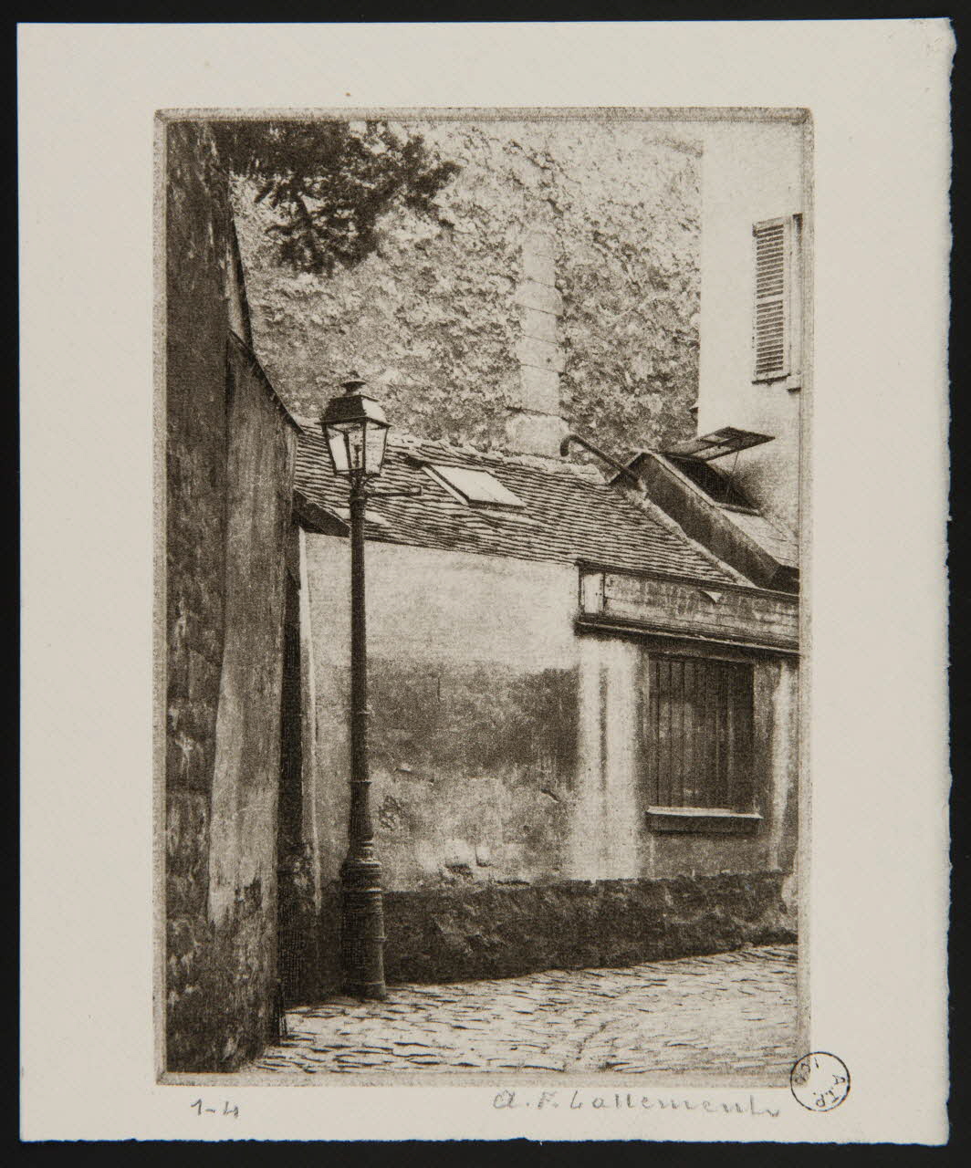estampe Vue de la rue des Perchamps à Paris 1967.130.68 Photo