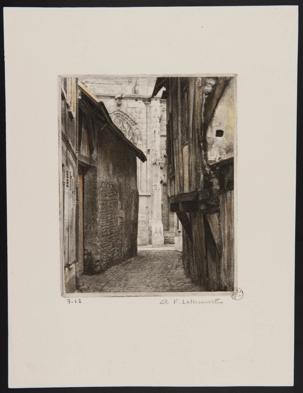 estampe Vue d'une ruelle de Vernon 1967.130.7 Photo