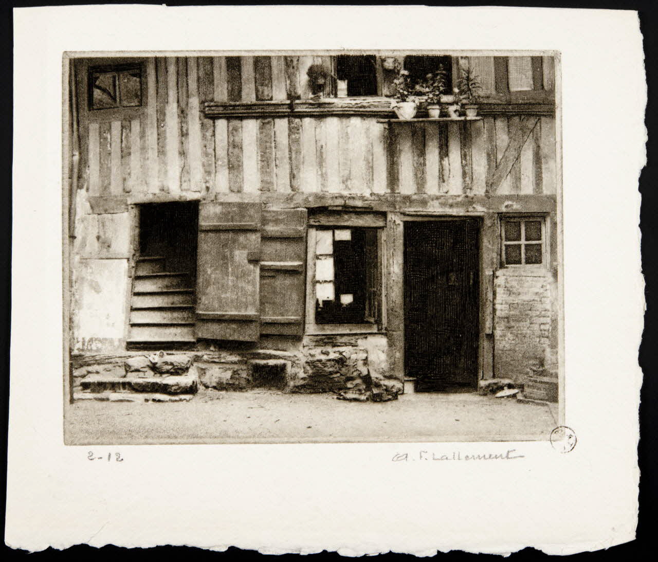 estampe Vieille cour à Lisieux 1967.130.9.1 Photo